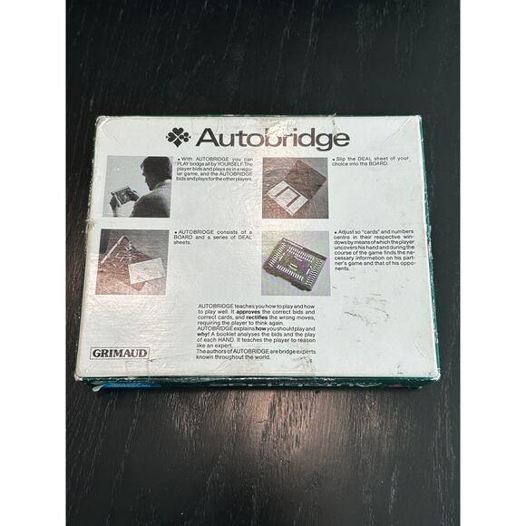 Grimauld Autobridge Vintage Game Play Bridge by Yourself Made in France 60s - Picture 3 of 3